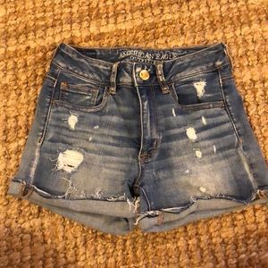 Super stretch high rise shortie